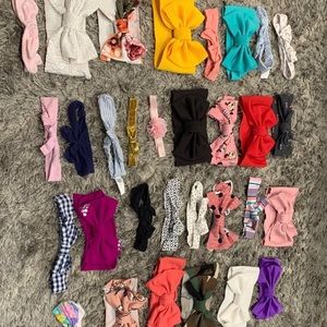 Bundle of baby girl bows